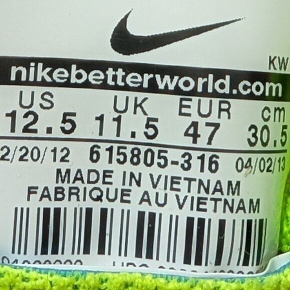 Nike Flyknit Free 5.0 🌈 rainbow men’s 12.5 US 47 EUR Excellent overall conditio - Picture 14 of 14